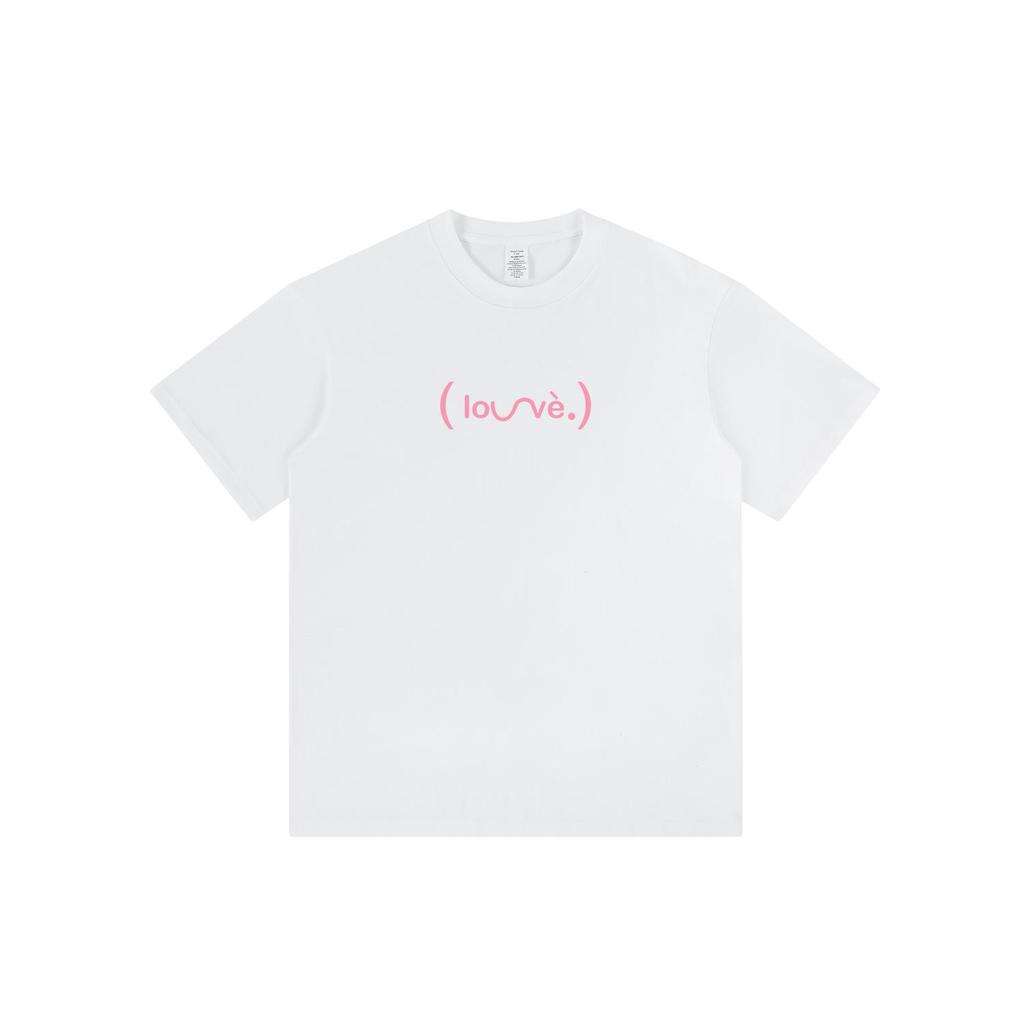 Unisex 2024 Summer All-Cotton Loose Fit Dopamine Print Short-Sleeve T-Shirt