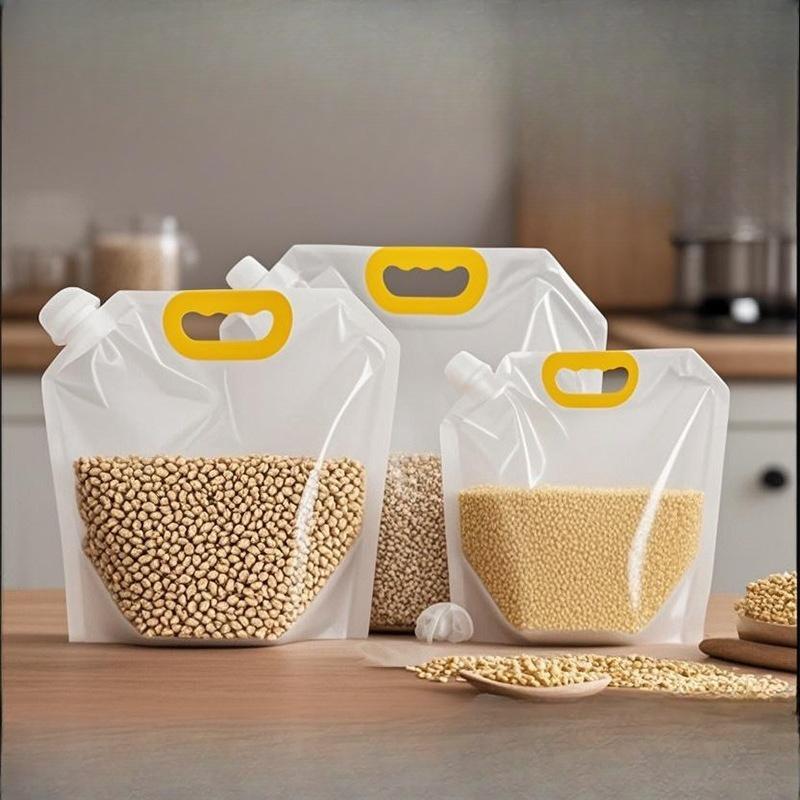 Grain Storage Sealed Bags, Grain Storage Bags, Hand-held Spout Bags, Household Rice Portioning Bags