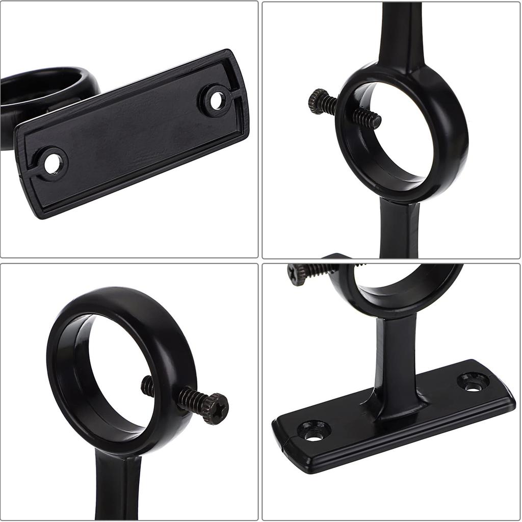 Supporti per Bastoni per Tende da Parete Robusti Resistenti alla Ruggine per Bastoni per Tende del Soggiorno Camera da Letto