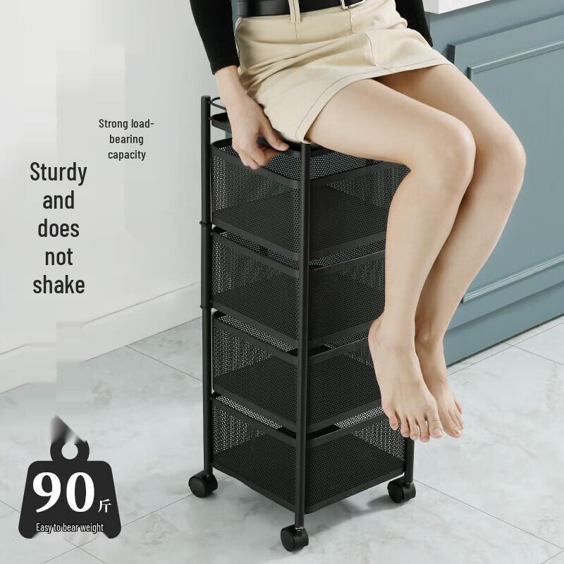 Bayco 3-Tier Rolling Kitchen Storage Cart