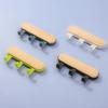 1Pc Self Adhesive Door Wall Hangers Hooks Abs Wood Hat Racks Key Hanger Kitchen Bathroom Home Wall Organizer Ornaments