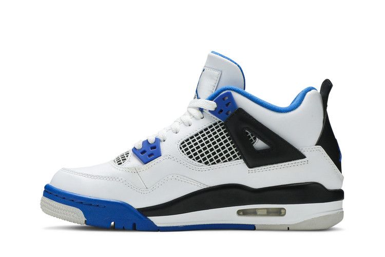 Kids' Sneakers Nike Jordan 4 Retro Motorsports (2017) (GS) White/Game Royal-Black
