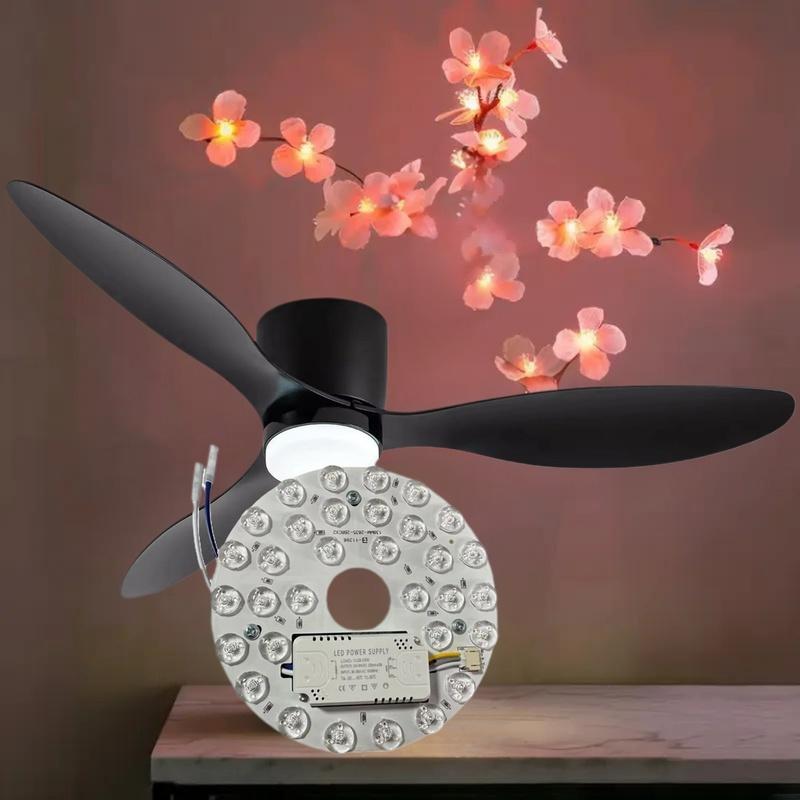Circular LED Energy-Saving Light Chandlier Source, 15/24W, Magnetic, Replaceable Panel