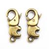 10pc Elephant Lobster Clasp Antique Silver Hooks for Keychain Necklace Bracelet Chain DIY Jewelry Making Findings Components