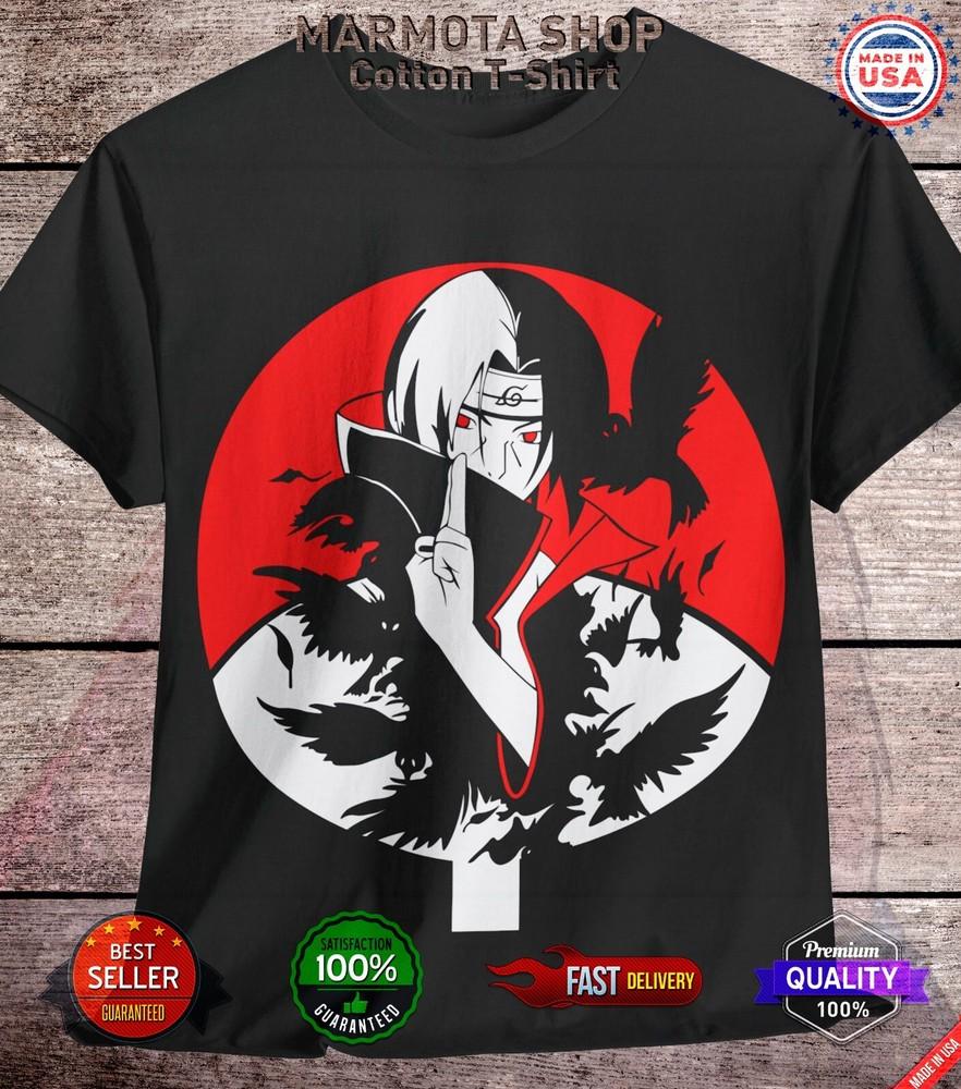 

Itachi Uchiha Shirt Naruto Shippuden Sasuke Anime Unisex Tee T-Shirt All Size S