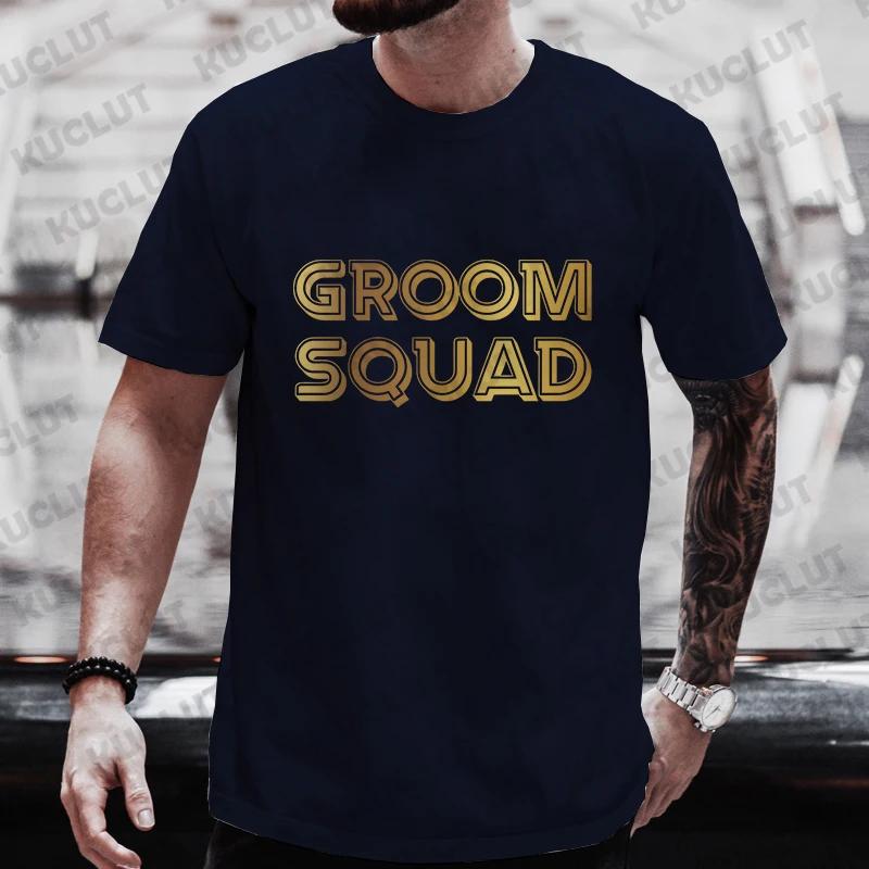 Groom Squad Best Man T Shirt EVG Team Future Groom Tees Single Farewell Bachelor Stag Party Tshirt Engaged Wedding Graphic Tops