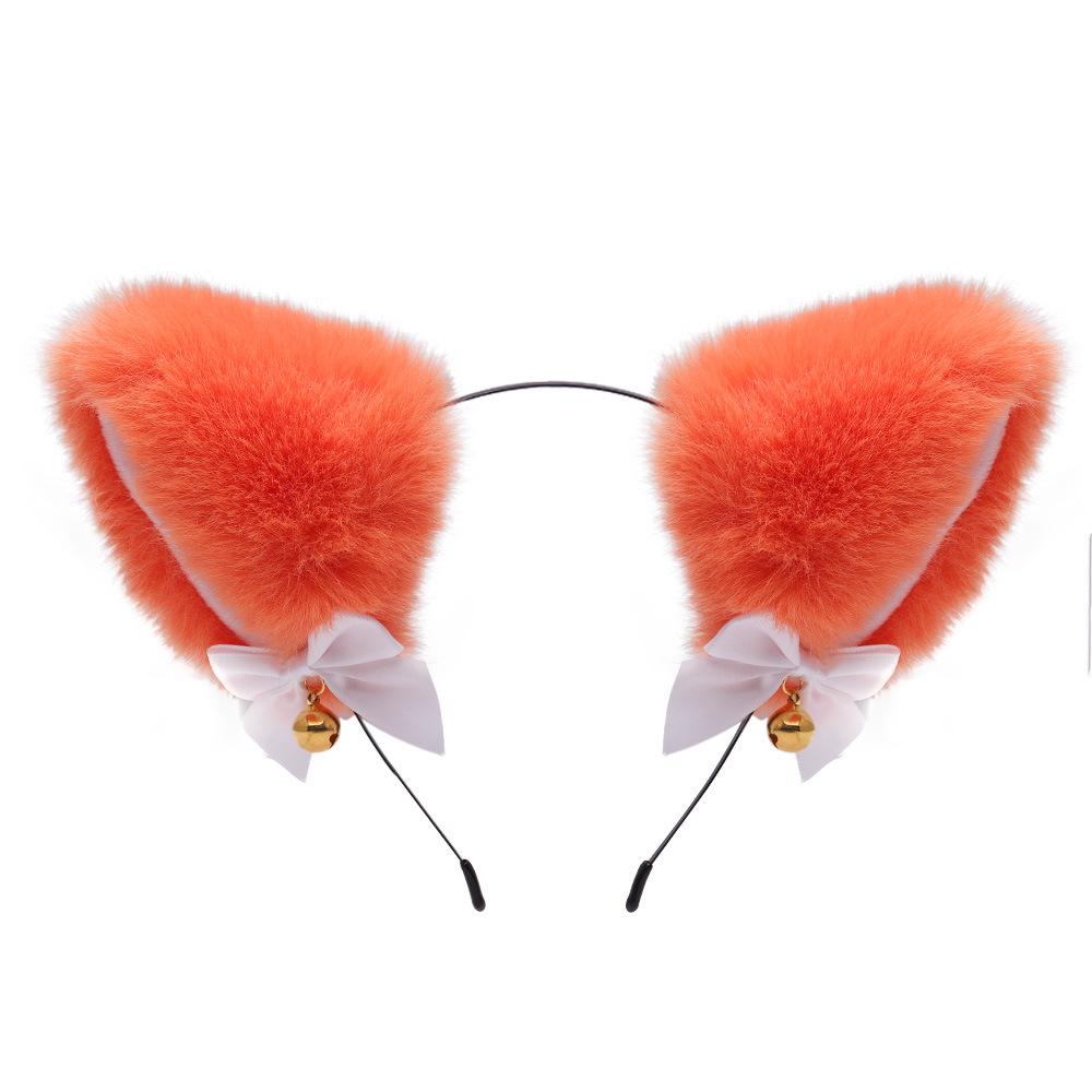 Cat Ears Bell Headband - Cosplay Catwoman Hair Accessory for Christmas & Halloween