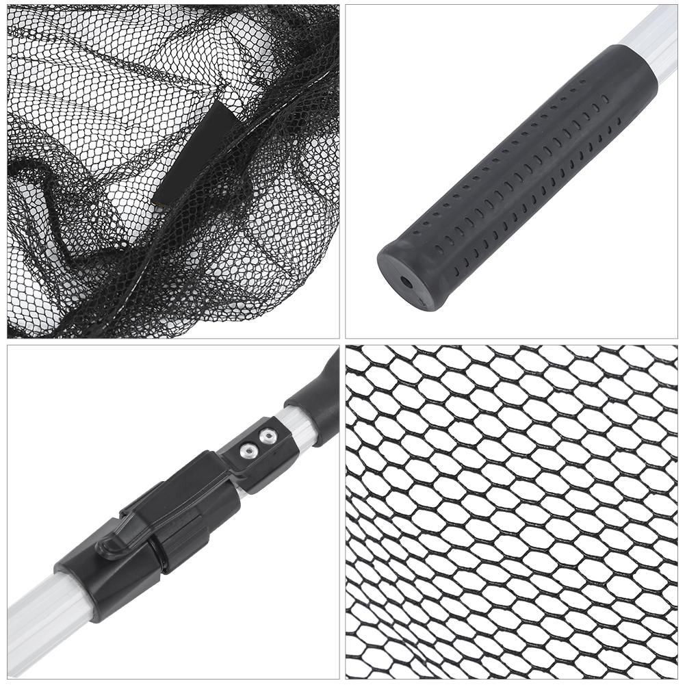 Integrated Waterproof Aluminum Alloy Telescopic Triangular Folding Portable Nanometer Fishing Net Tool Accessory95cm