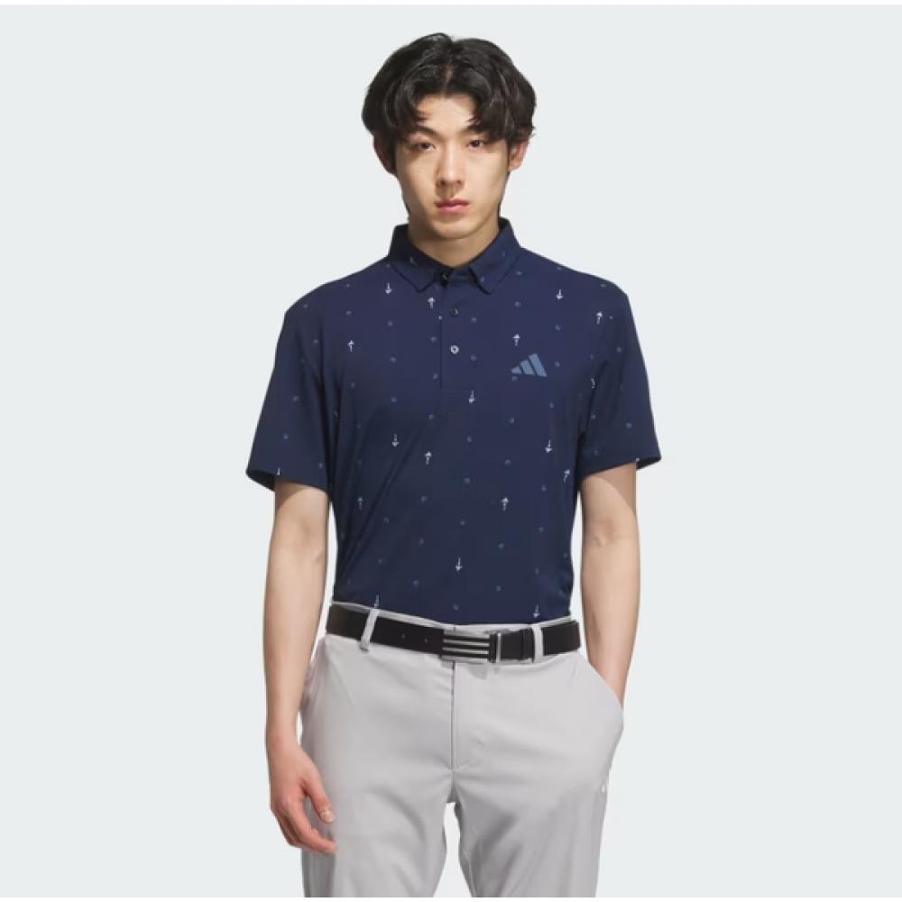 

AdidaS Golf Men S Golf T ShirT Pg Monogram ShorT Sleeve Polo Jf6300 AM