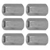 10pcs Long Rod Nut Hex Hexagonal Sleeve Nut Standoff Threaded Fasteners (M6 * 25)