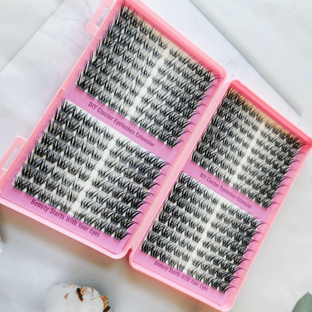 Large Capacity Wm41 Messy Smart Curled Eyelashes Slender Soft Asian Mixed Eyelashes
