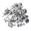 Set of 100 Oceans Jewelry Pendant Sea Themed Shaped Ornament Bracelet Necklace Accessories Stylish Women Bag Decoration