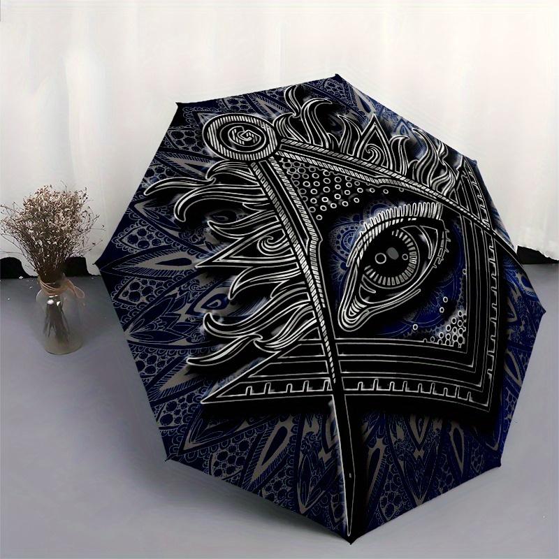 Masonic Eye Symbol  Umbrella, Portable 3-Fold Umbrella for Men & Women,Christmas Gift ES228