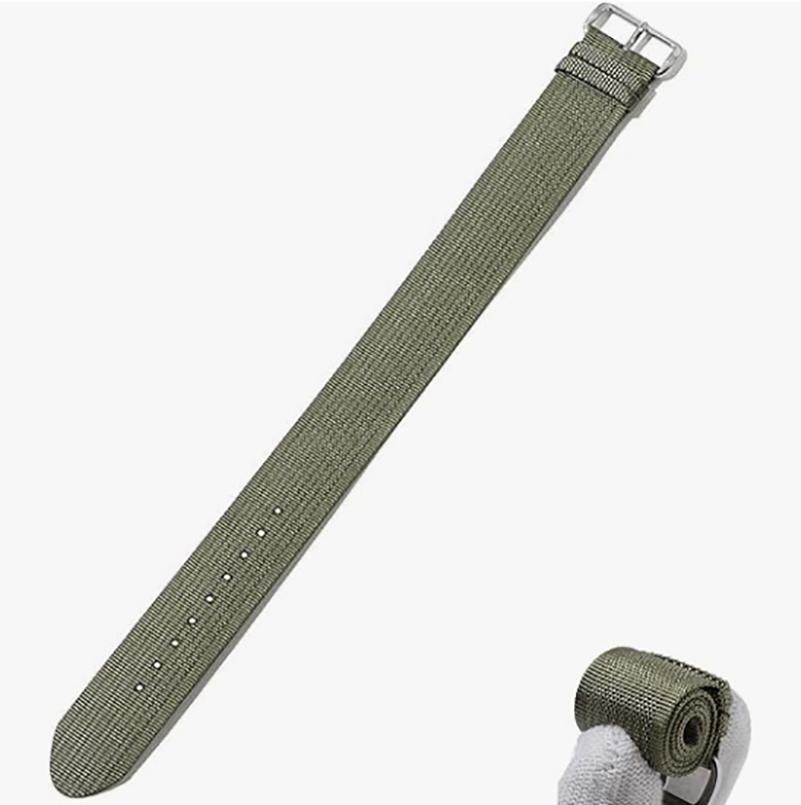 

Quick Release Watchband Breathable Hume Health Strap Versatile Watchband Lightweight Nylon Watch Strap For Outdoor Activities зелений