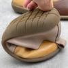 Johnature Handmade Genuine Leather Round Toe Mixed Colors Women's Flat Shoes Elastic Band Slip-on Loafers