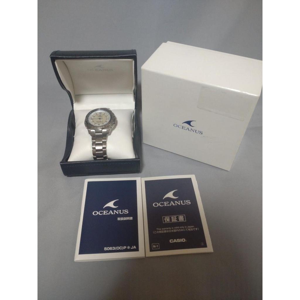 Used [Excellent Condition] Casio Oceanus OCW-T100TD White Dial Titanium Radio-Controlled Solar