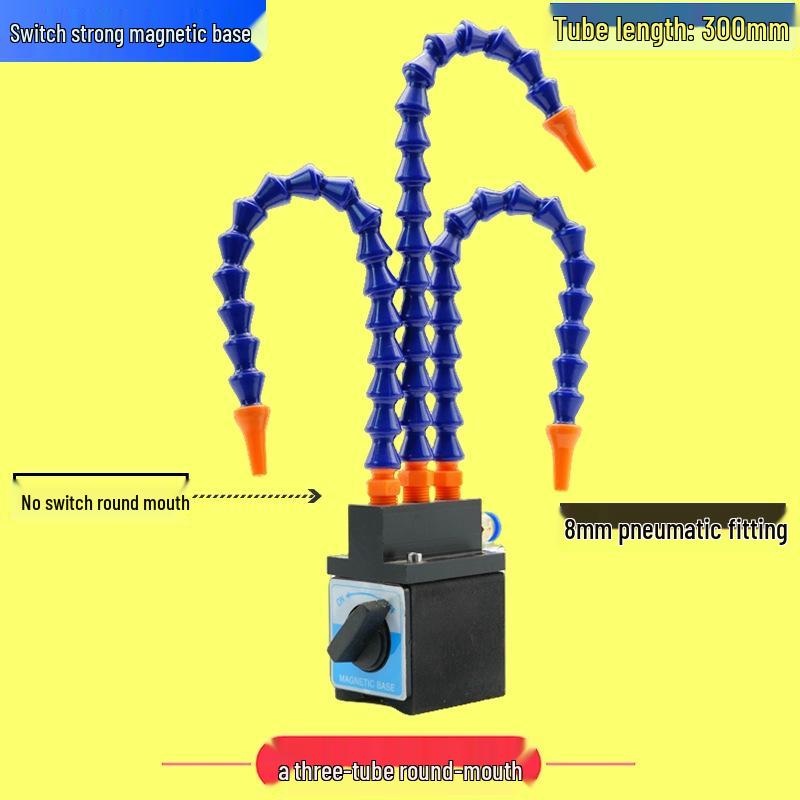 Adjustable Magnetic Base Air Nozzle with Universal Gooseneck Tube