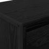 Sideboard in Black Oak Look 43 x 36 x 75.5 cm Engineered Wood