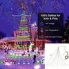Led Christmas 2m Waterfall Light Usb Power Supply Garden Courtyard Decoration