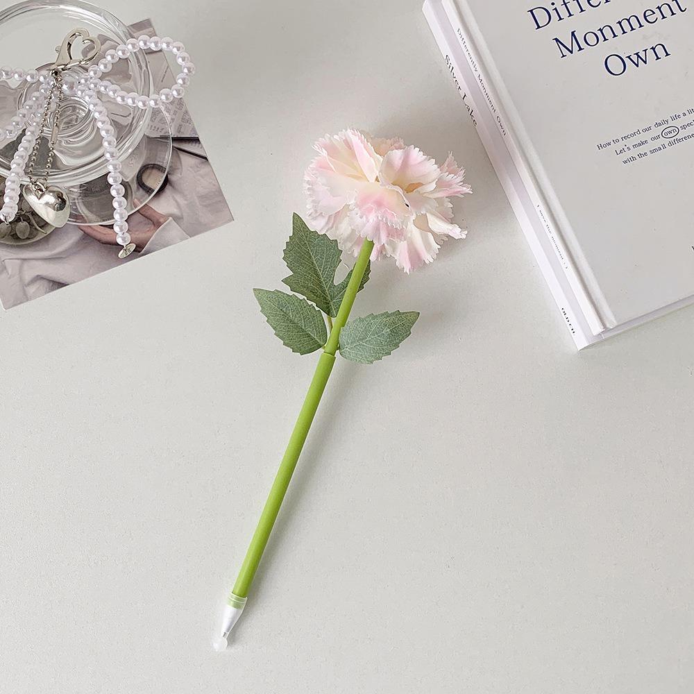 0.5mm Gel Pen Simulated Carnation Writing Pen New Roller Ball Pen Mother's Day