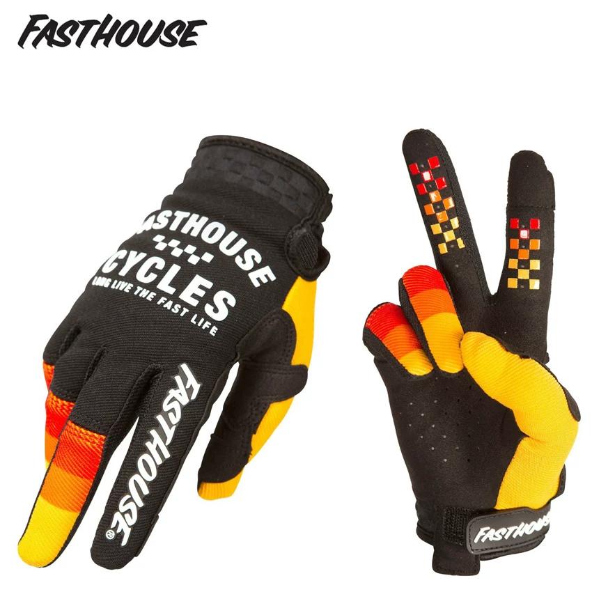 2024 Touch Screen New Red Black Men's and Women's Full Finger Thin Bicycle Mountain Cross-Country Outdoor Sports Riding Gloves