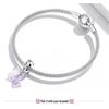 Everjoy S925 Sterling Silver Glass Butterfly Pendant & Insect Charm Bracelet