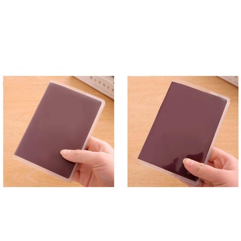6pcs Travel Waterproof Dirt Passport Holder Cover Wallet Transparent PVC ID Card Holders Business Credit Card Holder Case Pouch