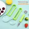 Stainless Steel Watermelon Carving Knife Set with Double-Head Fruit Baller