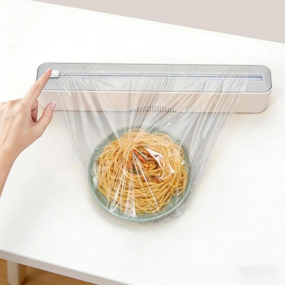 Space Saving Plastic Wrap Cutter Wall Mounted Tin Foil Cutting Box Food Film Dispenser Restaurants