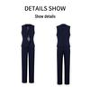 Elegant Women's Vest Set: Spring/Autumn Style for Hotel Front Desk & Sales Workwear