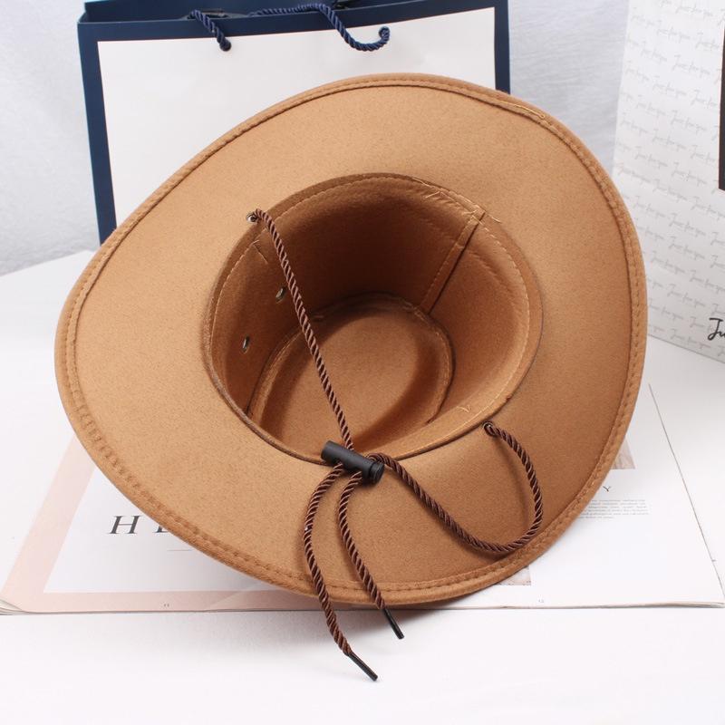 INS Unisex Moterys Vyrai Imitacija Zomša šešiakampė žvaigždė Šerifas plataus krašto apsauginis kremas nuo saulės Kepurėlė Beach Cowboy Cowgirl Vakarų kepurė
