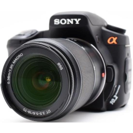 

USED Sony DSLR-A300K Digital SLR Camera Lens Kit with Memory Card чорний