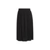 Originals Adicolor Solid Pleated Elastic Waist Casual Long Skirt Women Skirts Black HG1091