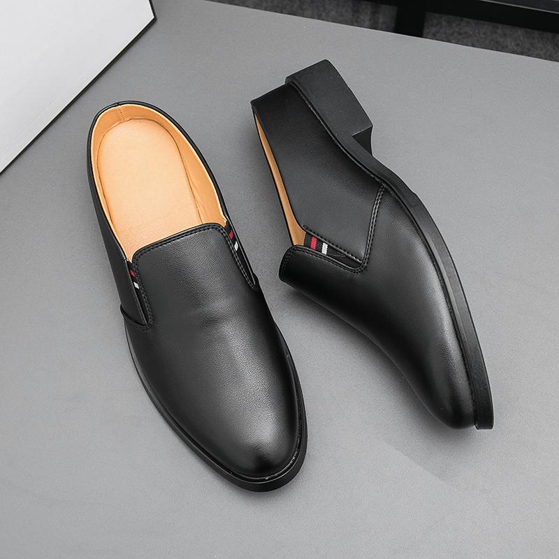 Mode Sommer Herren Freizeitschuhe Italienische Mode Atmungsaktives Leder Halbschuhe für Herren Slipper Loafer Mokassins Laufschuhe Fahrschuhe