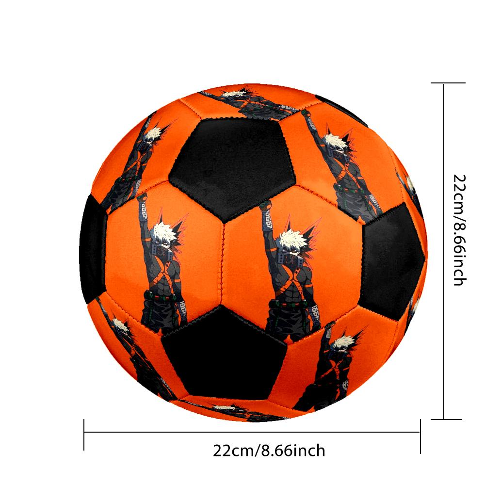 Soccer Ball Colorful Machine Stitched PVC Size 5 Team Training Competition Ready Durable High-Bounce Cool Sports Gift