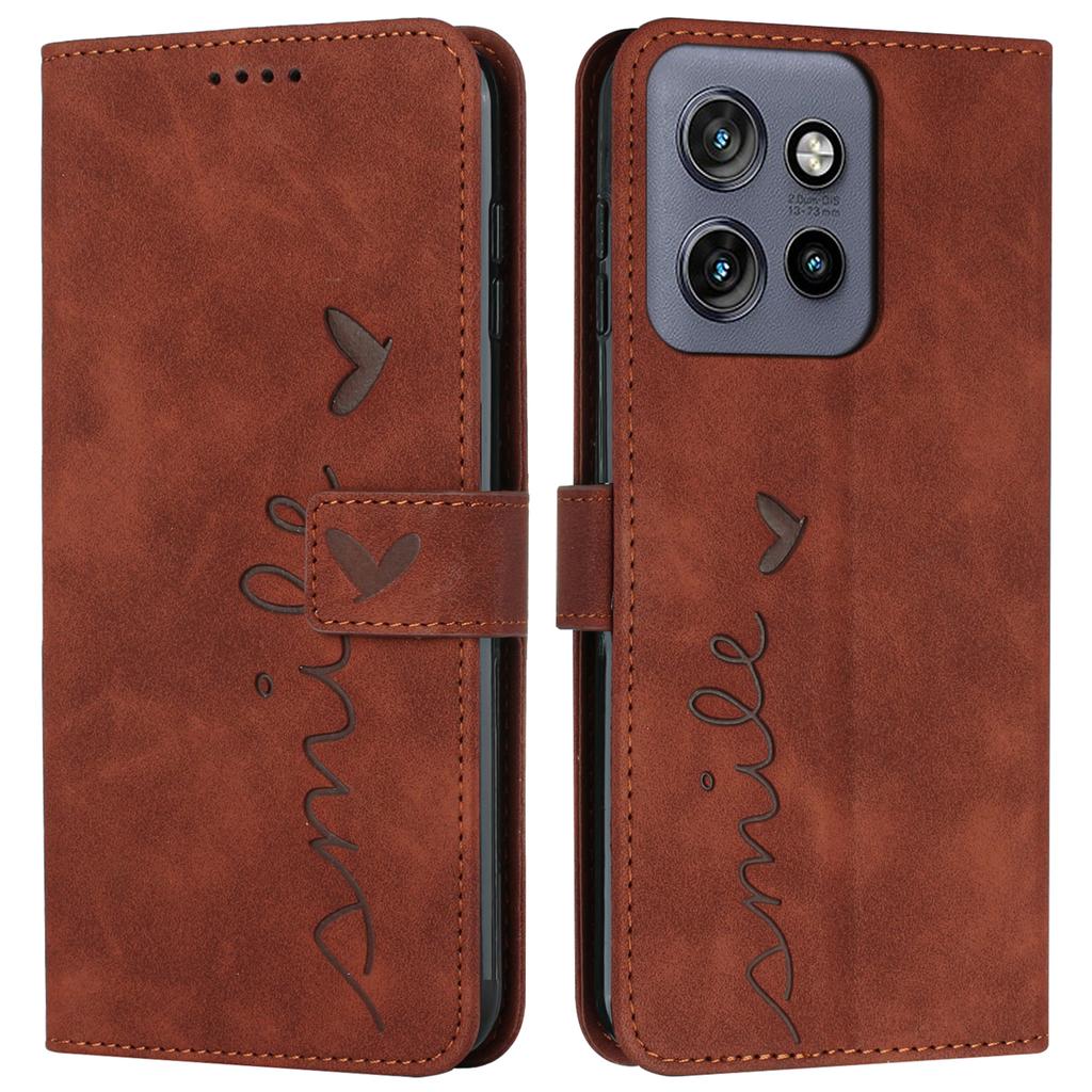 For Motorola Edge 50 Neo 5G/Moto S50 5G/Thinkphone 25 5G Case Viewing Stand PU Leather Phone Cover Imprinted Pattern