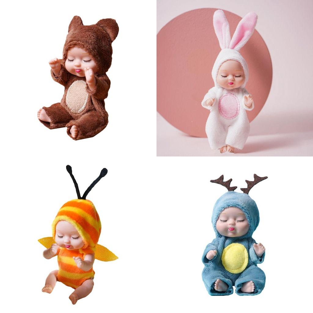 Crafted Lifelike Sleeping Newborn Baby Doll With Rotatable Limbs**