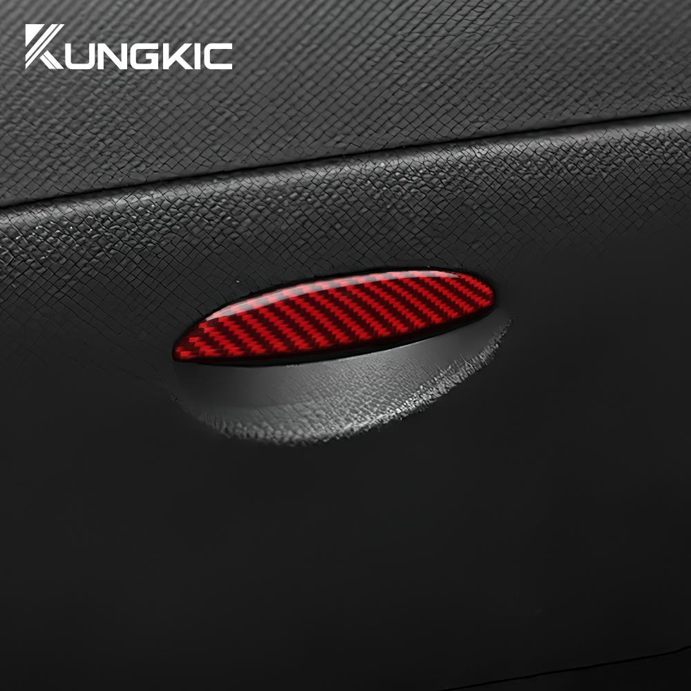 Real Soft Carbon Fiber Sticker For Seat Leon 2005 2006 2007 2008 2009 2010 2011 2012 LHD RHD Car Co-Pilot Storage Box Trim
