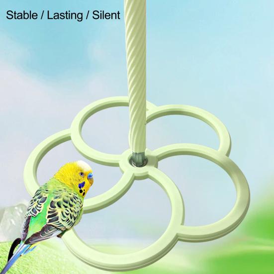 360-stopniowy obrotowy stojak z patykiem na ptaki Zabawka 3D Drukowane Interaktywne Koło Ćwiczeń Obracająca się Zabawka dla Papugi