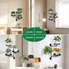 Waterproof Rotating window plant stand Green Plant Potted Metal plant frame  Wall