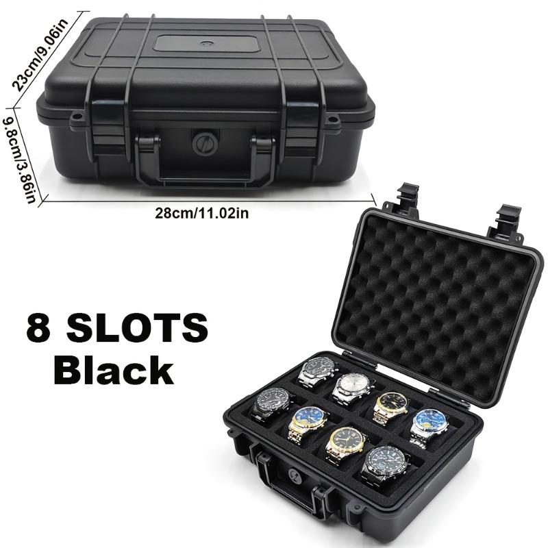 1pc Watch Storage Box, PP Material, Holds 4/8 Watches, Waterproof Dustproof, Great Gift for Valentine's/Father's Day/Christmas