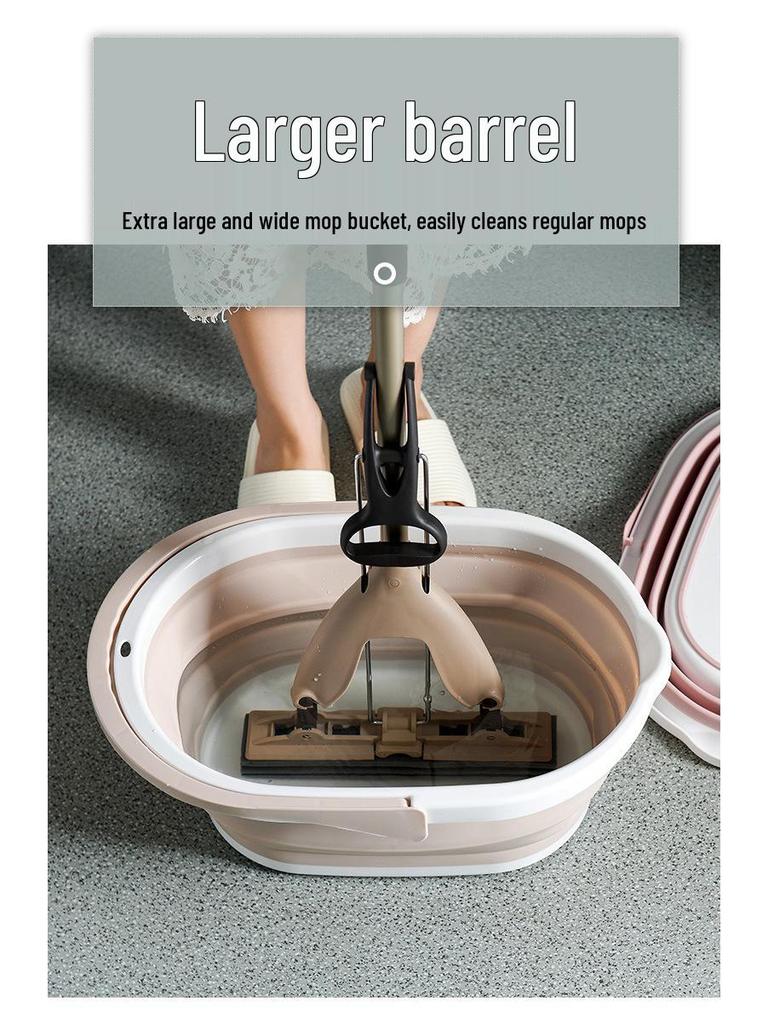 Portable Foldable PVA Mop Bucket for Indoor & Outdoor Use