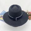 Spring and Summer Panama Straw Sunshade Top Hat for Men and Women, Beach and Jazz Style