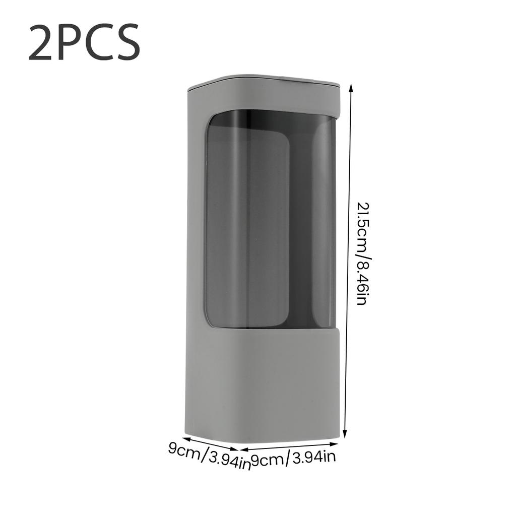 1/2 szt. 3-5 oz Dozownik na kubki papierowe montowany na ścianie Plastikowy samoprzylepny Uchwyt na kubki typu pull Odporny na kurz Organizer na kubki do kuchni biura