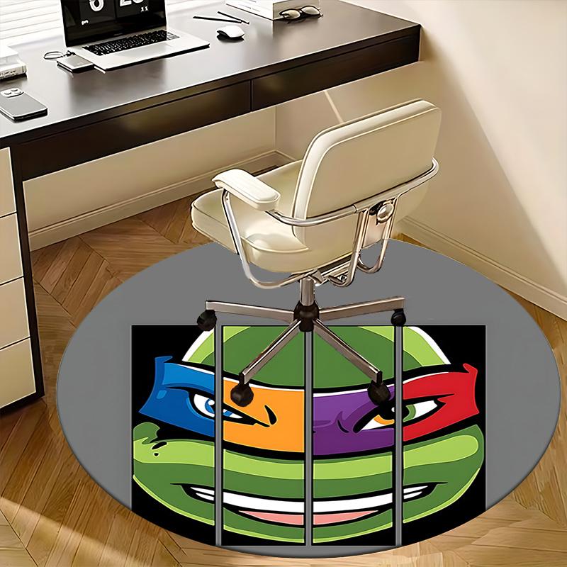 Teenage Mutant Ninja Turtles Chair Mat Round Carpet - Home Decor, Sofa Rug