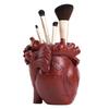 Resin Heart Shaped Pen Holder Creative Desktop Decoration for Home Office Gift
