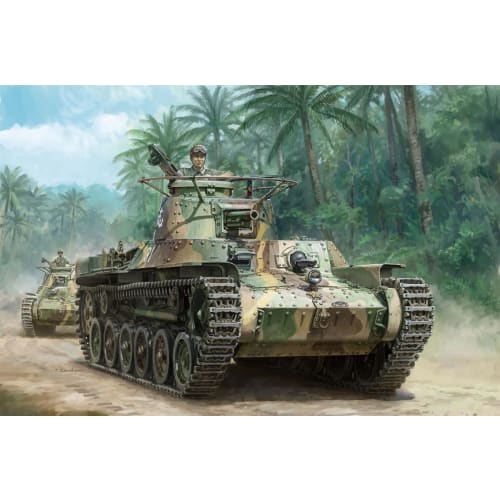 PLATZ/MONO Dragon 1/35 Scale Tanks of the World 7 WWII Type 97 Chi-Ha Early Model Plastic Model Kit MD007 (Tank)