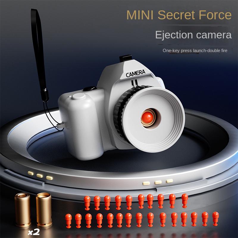 Spy cameras Shooting Pistol Children Role Playing Spy Assault and launch toys Pistol Soft Dart Bullet Toy Gun for Prank Fun Toy
