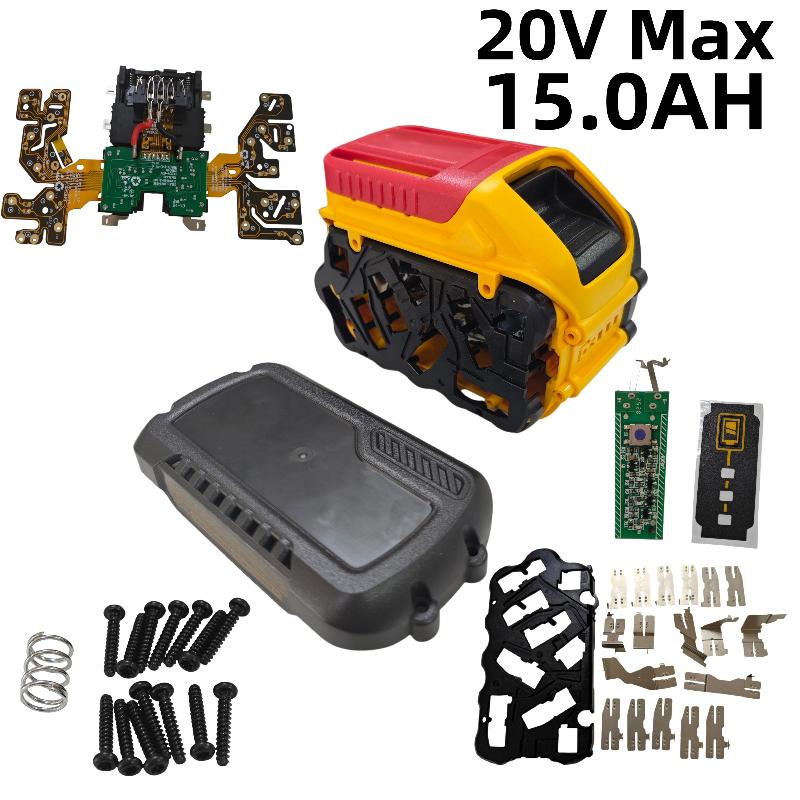 1 Set 9Ah 12Ah 15Ah 15 Cell 21700 For DCB612 DCB547 60V/54V 20V Lithium Battery Kit Housing BOX Case Shell