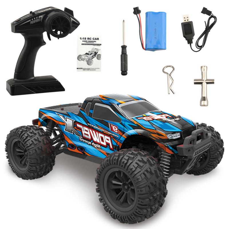 

1:18 Rc Car 2.4g Полный привод Высокоскоростной автомобиль Внедорожник Альпинизм Дистанционное управление Дрифт Электрический 63-blue
